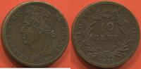Ausländische Münzen 10 CENTIMES COLONIES FRANCAISES - ÉMISSIONS GENERALES POUR LES COLONIES CHARLES X 1824-1830 1828 A FRAPPE POUR LA GUYANE POIDS 19.19g ETA -