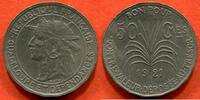 Ausländische Münzen 50 CENTIMES GUADELOUPE ET DEPENDANCES TROISIEME REPUBLIQUE 1871-1940 GUADELOUPE ET DEPENDANCES 1921 POIDS 3.49g / N° CATALOGUE : LECOMPTE5 -