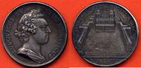 Médailles MEDAILLE LOUIS XV 1715-1774 D'EPOQUE EN ARGENT A/ LUDOVICUS XV PIUS MUNIFICUS SA TETE A DROITE R/ BASILICAE ET URBI ADDITUM DECUS ST SU -