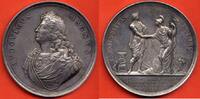 Médailles MEDAILLE LOUIS XIV 1643-1715 D'EPOQUE EN ARGENT 1687 A/ LVDOVICVS MAGNVS SON BUSTE A GAUCHE R/ INCOLVMITAS PVBLICA POIDS 123,43g ET 72 -