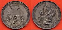 Médailles MEDAILLE LOUIS XIV 1643-1715 D'EPOQUE EN ARGENT 1706 A/ LVDOVICVS MAGNVS ANNA MAIOR ANNA D'ANGLETERRE TERRASSANT LOUIS XIV EN SOLDAT RO -