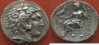 Antike Münzen ROYAUME PTOLÉMAIQUE D’ÉGYPTE, PTOLÉMÉE I SOTER 330-320 AV J-C FRAPPÉ AU NOM D'ALEXANDRE III LE GRAND TÉTRADRACHME EN ARGENT FR -