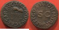 Antike Münzen QUADRANS CLAUDE I 41-54 AP JC EN BRONZE A/ TI CLAVDIVS CAESAR AVG MAIN TOURNÉE A GAUCHE TENANT UNE BALANCE ENTRE LES PLATEAUX INSCRIPTI -
