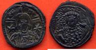 Antike Münzen 1078 FILS MICHAEL VII 1071- DE CONSTANTIN X FOLLIS EN BRONZE DE MICHAEL VII DUCAS A/ BUSTE DE FACE TENANT LE LABARUM ET LE GLOBE CRUCIGE -