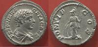 Antike Münzen DENIER GETA FRÈRE DE CARACALLA 202 EN ARGENT R/ PONTIF COS MINERVE DEBOUT A GAUCHE AVEC UNE LANCE ET S'APPUYANT SUR UN BOUCLIER / N° -