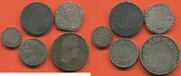Lots 5 SOLS LOT DE 5 MONNAIES FRANÇAISE EN ARGENT DONT LOUIS XIII 1/4 D’ÉCU 1614 M ATELIER SAINT PALAIS, LOUIS XIV AUX INSIGNES 1702 B ATE -