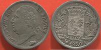 Französische Dezimalmünzen 1/2 FRANC LOUIS XVIII 1815-1824 EN ARGENT ANNÉE 1820 A ATELIER PARIS POIDS 2.50g ETAT TTB/SUP / N° CATALOGUE : G401 -