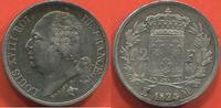 Französische Dezimalmünzen 2 FRANCS LOUIS XVIII 1815-1824 EN ARGENT ANNÉE 1824 M ATELIER TOULOUSE POIDS 9.97g ÉTAT QUASI SUPERBE / N° CATALOGUE : G513 -
