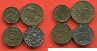 Lots 100 FRANCS SARRE LOT DE 4 MONNAIES 1955 ET 50-20-10 FRANCS 1954 LOT 3 -