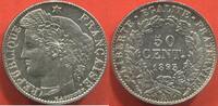 Französische Dezimalmünzen 50 CENT TROISIÈME REPUBLIQUE 1871-1940 CÉRÈS EN ARGENT ANNÉE 1895 A ATELIER PARIS POIDS 2.5g ETAT SUP/SPL / N° CATALOGUE : G419A -