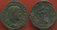 Antike M&uuml;nzen SESTERCE PHILIPPE P&Egrave;RE 244-249  EN BRONZE A/ IMP M IVL PHI... 250,00 EUR  zzgl. 15,00 EUR Versand