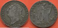 Französische Königliche Münzen 6 LIVRES CONSTITUTION 1791-1792 LOUIS XVI ÉCU DE TYPE FRANCOIS 1793 R ATELIER ORLÉANS POIDS 29.27g ETAT TTB JOLIE MONNAIE AVEC DES STRI -