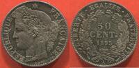 Französische Dezimalmünzen 50 CENT TROISIÈME REPUBLIQUE 1871-1940 CÉRÈS EN ARGENT ANNÉE 1895 A ATELIER PARIS POIDS 2.5g ETAT SPL/FDC TRÈS JOLIE MONNAIE AVEC PETI -
