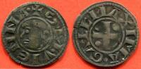Französische Königliche Münzen DENIER DAUPHINE ARCHEVECHE DE VIENNE ARGENT A/ S M VIENNA TETE A GAUCHE R/ MAXIMA CROIX PLUS LARGE STYLE PLUS RECENT POIDS 0.89g / N° -