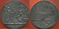 Médailles GROS MÉDAILLE EN ARGENT 1900. 25e SIÈCLE D'ANNIVERSAIRE DE LA FONDATION DE MARSEILLE D’APRÈS LA LÉGENDE DE GYPTIS ET PROTIS MYTHE FON -