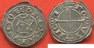 Französische Königliche Münzen DENIER PROVENCE COMTE DE PROVENCE ALPHONSE II D'ARAGON 1196-1209 D'ARGENT A/ REX ARAGONE TÊTE COURONNÉE A GAUCHE R/ CROIX PATTÉE COUP -