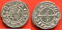 Französische Königliche Münzen OBOLE PROVENCE COMTE DE PROVENCE ALPHONSE II D'ARAGON 1196-1209 D'ARGENT A/ REX ARAGONE TETE COURONNEE A GAUCHE R/ CROIX PATTEE COU -