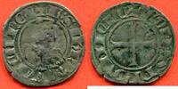 Französische Königliche Münzen DOUBLE DENIER PROVENCE CHARLES II D'ANJOU 1309-1343 ARGENT POIDS 0.98g ET 21mm * / N° CATALOGUE : BOUDEAU828 -