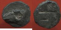 Antike Münzen OBOLE MARSEILLE PÉRIODE ARCHAÏQUE B 500-475 AV J-C MASSALIA 1/4 MILESIAQUE EN ARGENT TYPE TRÉSOR D'AURIOL A/ TÊTE DE BÉLIER A GAUCHE -