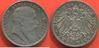 Ausländische Münzen 2 MARK ALLEMAGNE - BADEN - FREDERIC I EN ARGENT ANNÉE 1903 G ATELIER KARLSRUHE POIDS 11.10g ETAT TTB+ / N° CATALOGUE : KM272 -