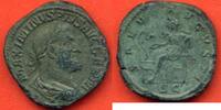 Antike Münzen SESTERCE MAXIMIN 1er 235-238 A/ MAXIMINVS PIVS AVG GERM SON BUSTE LAURE, DRAPE ET CUIRASSE A DROITE R/ SALVS AVGVSTI SC LA SANTE ASS -