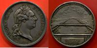 Médailles MEDAILLE LOUIS XV 1715-1774 D'EPOQUE EN ARGENT CONSTRUCTION DU PONT DE NEUILLY 1772 A/ LUD XV REX CHRISTIANISS TETE DU ROI A DROITE R/ -