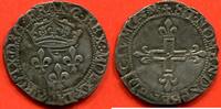 Französische Königliche Münzen SOL CHARLES IX 1560-1574 DOUBLE SOL PARISIS A/ CARO IX DG FRANC REX MDLXXI TROIS LIS POSES 2 ET 1, SOUS UNE COURONNE R/CROIX CLECHEE -