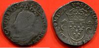 Französische Königliche Münzen TESTON HENRI III 1574-1589 EN ARGENT 8e TYPE AU NOM DE CHARLES IX A/CAROLVS IX D G FRANC REX BUSTE A GAUCHE DU ROI, LAURE ET CUIRASSE -