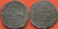 Französische Königliche Münzen QUART D’ÉCU EN ARGENT HENRI IV 1589-1610 3e TYPE AVEC CROIX AUX BRAS FLEURONNÉS DE FACE ANNÉE 1610 ATELIER 9 RENNES A/ HENRICVS IIII D G FRANC E NAV -