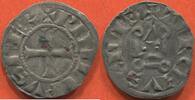Französische Königliche Münzen DENIER PHILIPPE III LE HARDI 1270-1285 TOURNOIS EN BILLON POIDS 0.93g ETAT TTB / N° CATALOGUE : DUP204 -