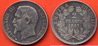 Französische Dezimalmünzen 2 FRANCS NAPOLEON III TETE NUE 1857 A ATELIER PARIS METAL ARGENT * / N° CATALOGUE : G523 -