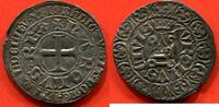 Französische Königliche Münzen GROS TOURNOIS CHARLES V 1364-1380 2eme EMISSION A/KAROLVS REX CROIX EN EXTERIEUR BNDICTV ECT R/TRONVS CIVIS CHATEL TOURNOIS SOMME D'UNE COUR -