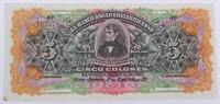  1919 Costa Rica Costa Rica, 5 Colones1.1.1919, Pick: S122R, XF+, 157079 
