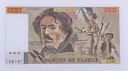 100 Francs Delacroix modifié 100 Francs Delacroix 1987, S.127, pr. Neuf -