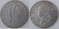30 Sols Constitution (François) 30 Sols Monnaie de la Révolution, Constitution 1792 A, KM# 606.1, TTB+/SUP -