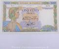 500 Francs la Paix 500 Francs 870 La Paix 25.7.1940, B.870/613, SUP vz 104,50 EUR  zzgl. 7,00 EUR Versand