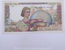 10.000 Francs Génie Français 10000 Francs 594 Génie 5.1.1950, A.594/226,... 378,00 EUR  zzgl. 10,00 EUR Versand