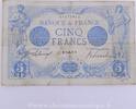 5 Francs Bleu type 1905 5 Francs 968 Bleu 18.9.1912, C.968/612, TB+ s+ 97,20 EUR  zzgl. 7,00 EUR Versand