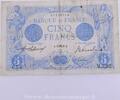 5 Francs Bleu type 1905 5 Francs 14.8.1913 Bleu 14.8.1913, M.3282/656, T... 140,40 EUR  zzgl. 7,00 EUR Versand