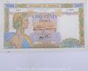 500 Francs la Paix 500 Francs 181 La Paix 31.101940, L.181/597, TTB ss 27,00 EUR  zzgl. 7,00 EUR Versand