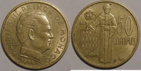 Monaco 50 centimes Monnaie étrangère, Monaco, Rainier III -