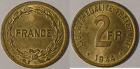 2 Francs Monnaie française, France libre, 2 Francs, 1944