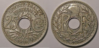 25 Centimes 25 Centimes Monnaie Française, Lindauer Cmes Souligné TTB -