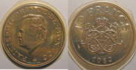 Monaco 10 Francs Monnaie étrangère, Monaco FDC, Gad# 157 -