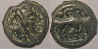 Haute et moyenne seine Monnaie Gauloise, Haute et Moyenne Seine, Potin au taureau et au lys, 3.49 Grs,