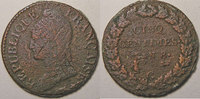 5 Centimes Monnaie Française, Dupré, 5 Centimes l'An 8 G Genève B/B+, Gadoury 126a