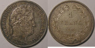 1 Franc 1 Franc Monnaie Française, Louis-Philippe I Rouen, TTB+/SUP, Gadoury: 453 -