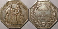 Jetons octogonaux en argent Jeton octogonal 36mm signé Dumarest, Banque de France an VIII -