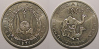 Dschibuti 100 Francs Monnaie étrangère, Djibouti ESSAI, SUP+/SPL -