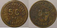 Dunkerque 5 centimes Monnaie de nécessité, Dunkerque, St des Commerçants 1922, TTB, Elie: 10.7 -